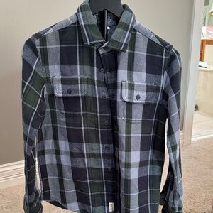 Plaid Button-Up Shirt flannel